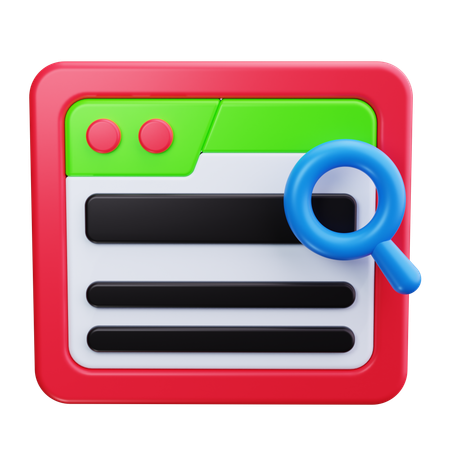 Search Magnifier  3D Icon