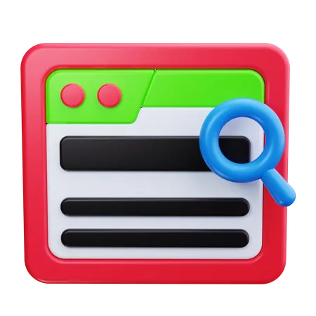 Search Magnifier  3D Icon