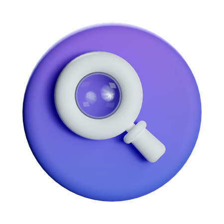 Search Magnifying Glass  3D Icon