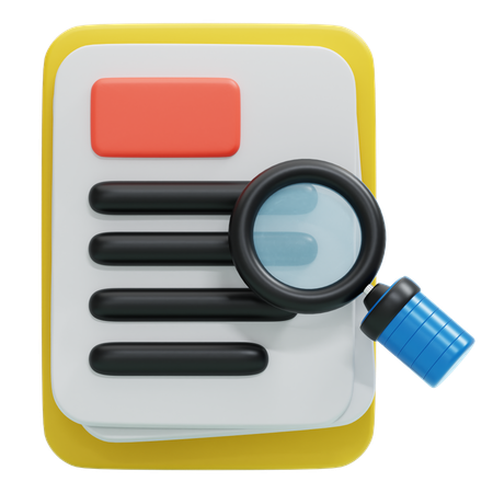 SEARCH MAGNIFYING GLASS  3D Icon