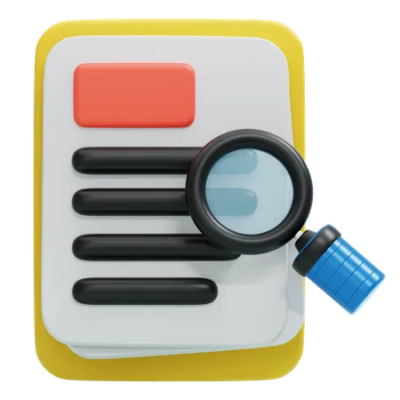 SEARCH MAGNIFYING GLASS  3D Icon