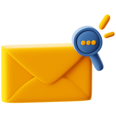メールを検索  3D Icon