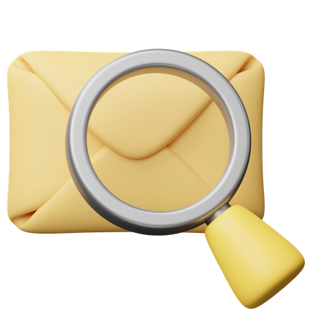 Search Mail  3D Icon