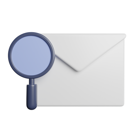 Search mail  3D Icon