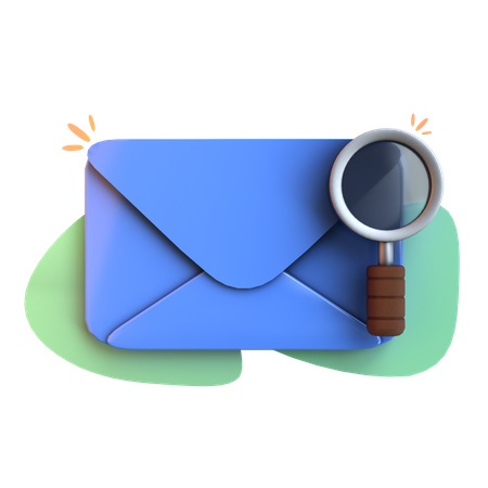 Search Mail  3D Icon