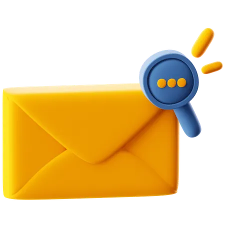 Search Mail  3D Icon