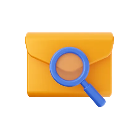 Search Mail  3D Illustration