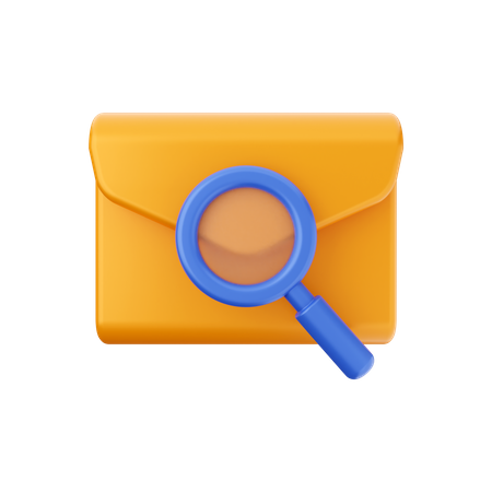 Search Mail  3D Illustration