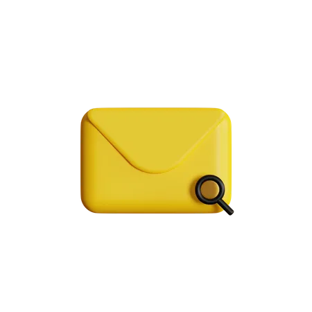 Search Mail  3D Icon