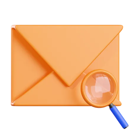 Search Mail 3 D Icon 3D Icon