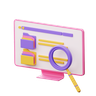 search management 3d logo