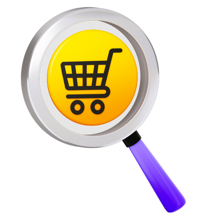 Search Market  3D Icon