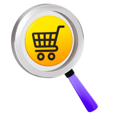 Search Market  3D Icon