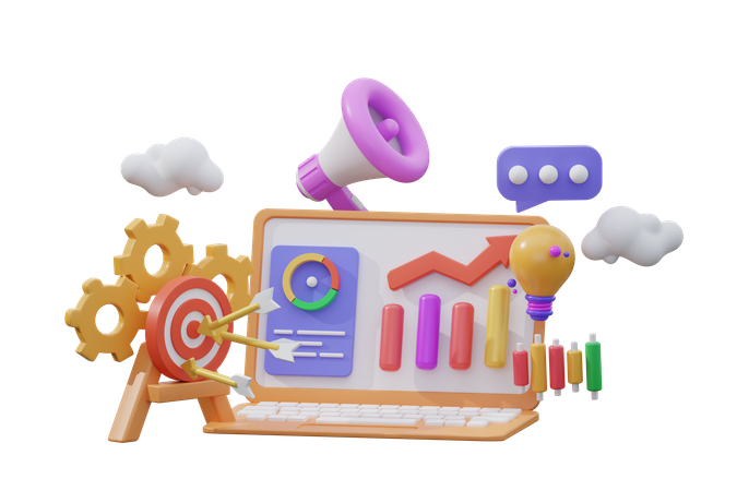 Search Market Target  3D Icon
