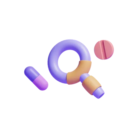 Search Medicine  3D Icon