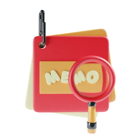 Memo And Reminder 3D Icon