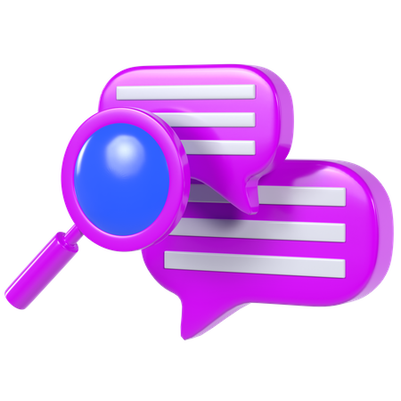 Search Message  3D Illustration
