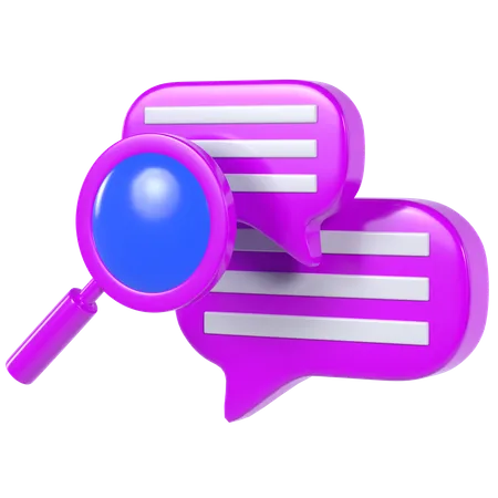 Search Message  3D Illustration