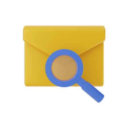 Search Message 3D Illustration