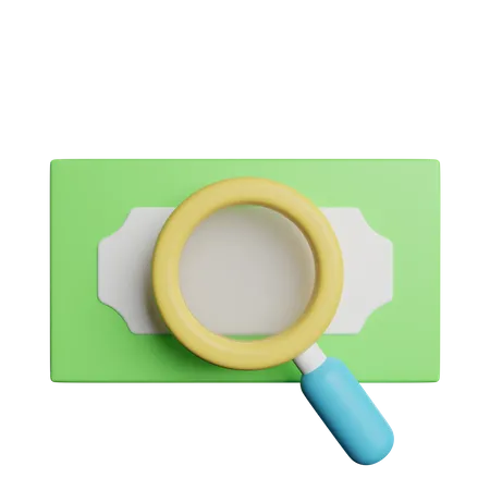 Searching Find Money 3D Icon