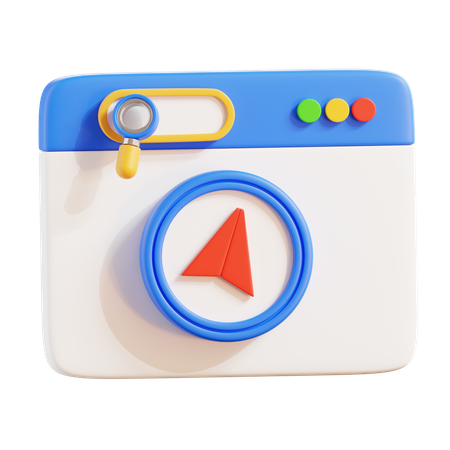 Search Navigation  3D Icon