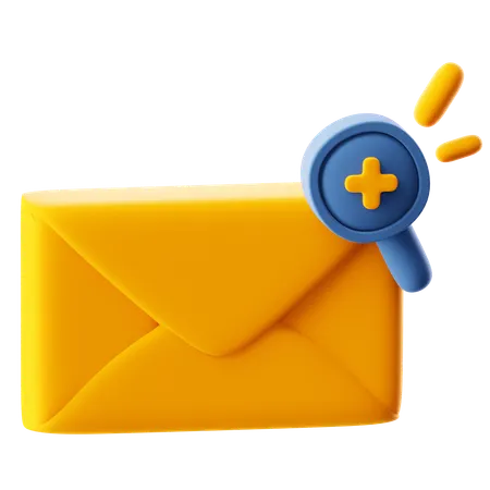 Search New Mail  3D Icon