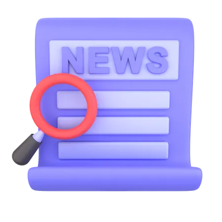 Search News  3D Icon