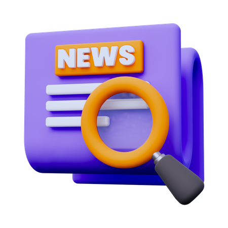 Search News  3D Icon