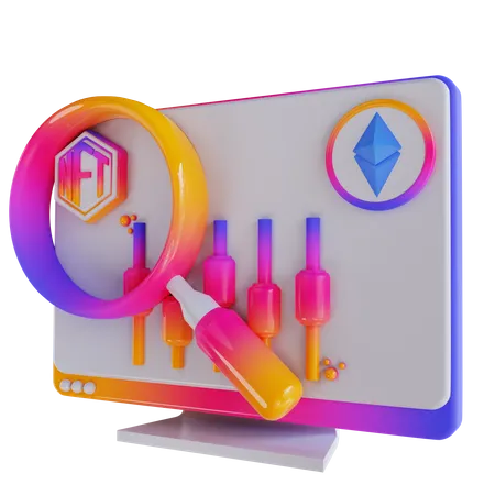 Search Nft Art  3D Icon