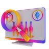3d search nft logo
