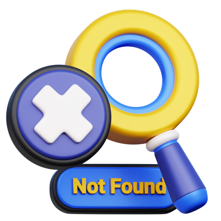 Search Not Found  3D Icon