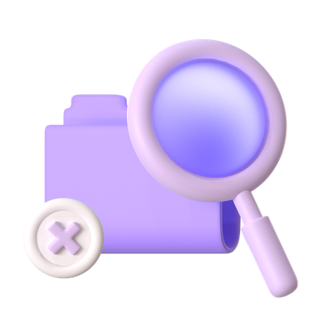 Search not Found  3D Icon
