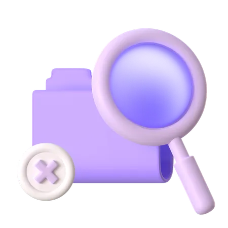 Search not Found  3D Icon