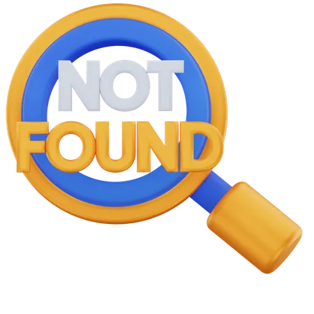Search Not Found  3D Icon