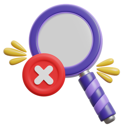 Search Not Found  3D Icon