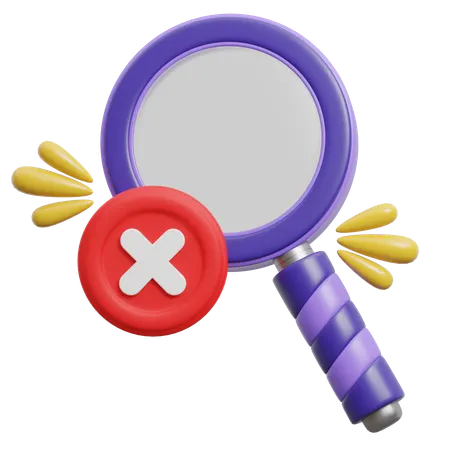 Search Not Found  3D Icon
