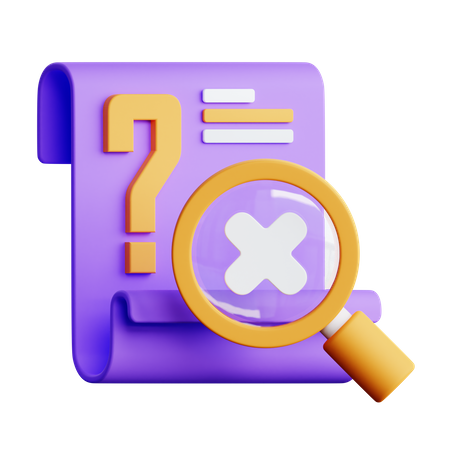 Search Not Found  3D Icon