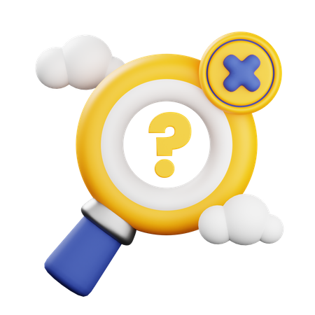 Search Not Found  3D Icon