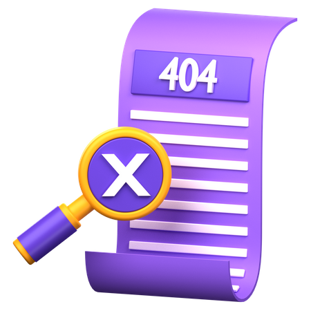 Search Not Found  3D Icon