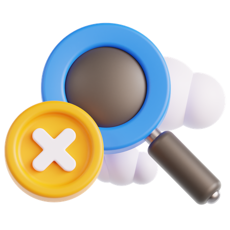 Search Not Found  3D Icon