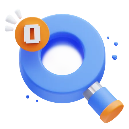 Search Null  3D Icon