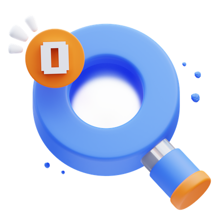 Search Null  3D Icon