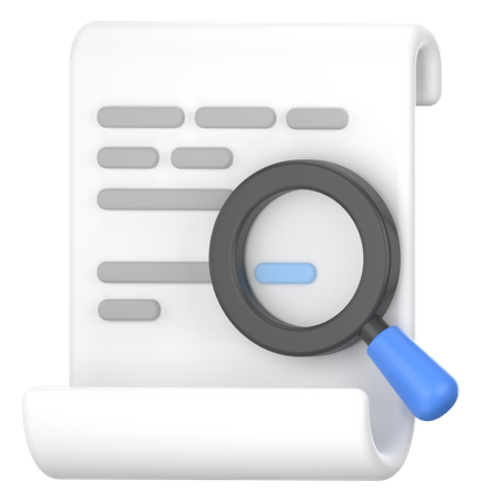 Search on document  3D Icon