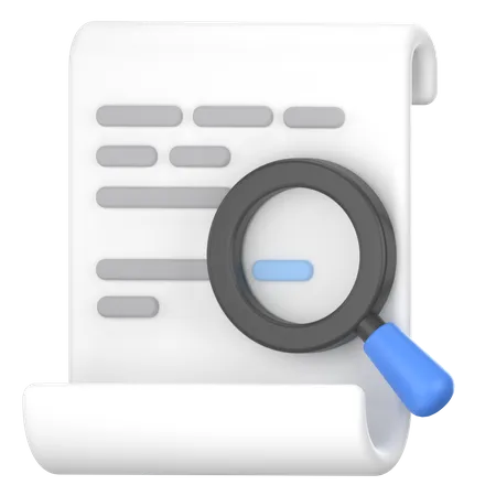 Search on document  3D Icon