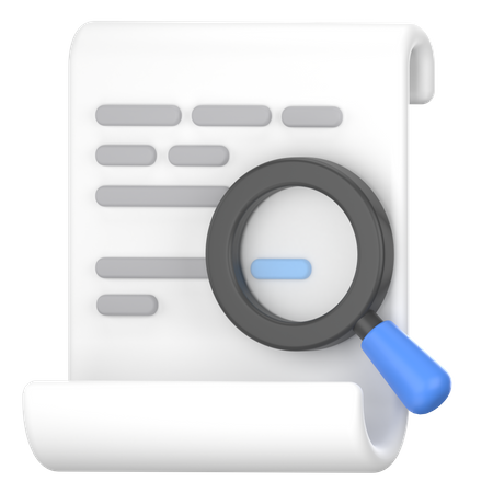 Search on document  3D Icon