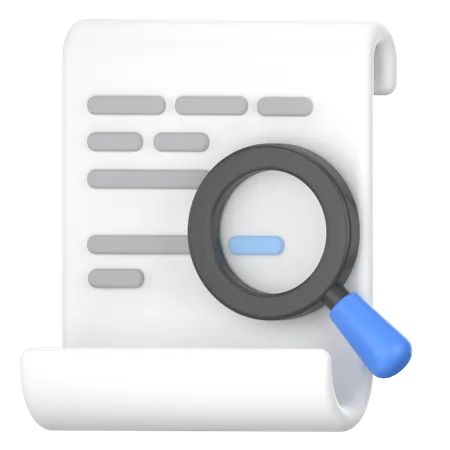 Search on document 3D Icon