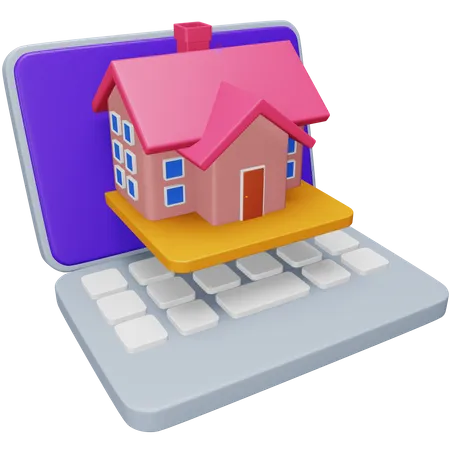 Search Online Property  3D Icon