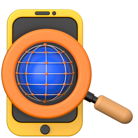 Search Online Store  3D Icon