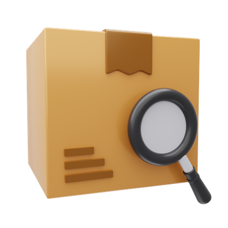 Search Package  3D Icon