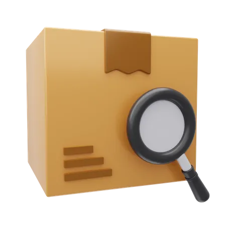 Search Package  3D Icon